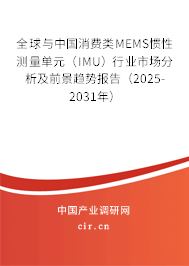 全球與中國消費類MEMS慣性測量單元（IMU）行業(yè)市場分析及前景趨勢報告（2025-2031年）