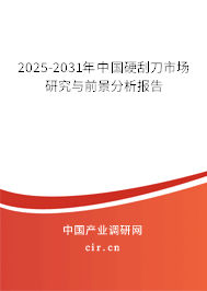 2025-2031年中國(guó)硬刮刀市場(chǎng)研究與前景分析報(bào)告
