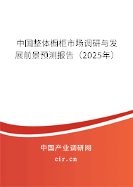 中國整體櫥柜市場調研與發(fā)展前景預測報告（2025年）