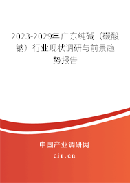 2023-2029年廣東純堿（碳酸鈉）行業(yè)現(xiàn)狀調(diào)研與前景趨勢(shì)報(bào)告