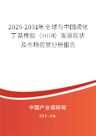 2025-2031年全球與中國鹵化丁基橡膠（HIIR）發(fā)展現(xiàn)狀及市場前景分析報告