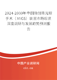 2024-2030年中國微創(chuàng)青光眼手術(shù)（MIGS）裝置市場現(xiàn)狀深度調(diào)研與發(fā)展趨勢(shì)預(yù)測(cè)報(bào)告