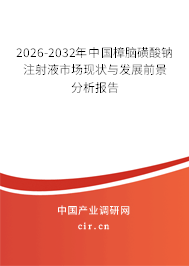 2026-2032年中國樟腦磺酸鈉注射液市場現(xiàn)狀與發(fā)展前景分析報告