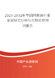 2025-2031年中國轉(zhuǎn)換器行業(yè)發(fā)展研究分析與市場前景預(yù)測報告