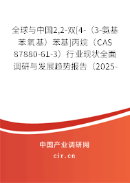 全球與中國2,2-雙[4-（3-氨基苯氧基）苯基]丙烷（CAS 87880-61-3）行業(yè)現(xiàn)狀全面調研與發(fā)展趨勢報告（2025-2031年）