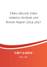 China Electric Valve Industry Analysis and Trends Report 2021-2027