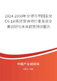2024-2030年全球與中國(guó)氫化C6-14烯烴聚合物行業(yè)發(fā)展全面調(diào)研與未來(lái)趨勢(shì)預(yù)測(cè)報(bào)告 2024-2030年全球與中國(guó)氫化C6-14烯烴聚合物行業(yè)發(fā)展全面調(diào)研與未來(lái)趨勢(shì)預(yù)測(cè)報(bào)告