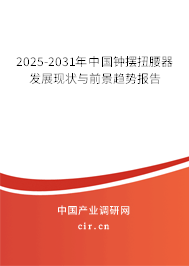 2025-2031年中國鐘擺扭腰器發(fā)展現(xiàn)狀與前景趨勢(shì)報(bào)告