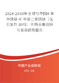2024-2030年全球與中國(guó)4-苯甲?；?4′-甲基二苯硫醚（光引發(fā)劑 BMS）市場(chǎng)全面調(diào)研與發(fā)展趨勢(shì)報(bào)告