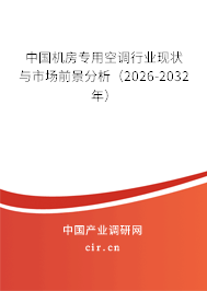 中國機房專用空調(diào)行業(yè)現(xiàn)狀與市場前景分析（2025-2030年）