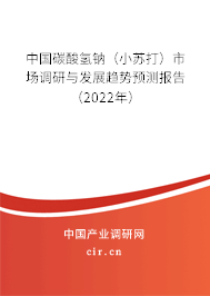 中國碳酸氫鈉（小蘇打）市場調研與發(fā)展趨勢預測報告（2022年）