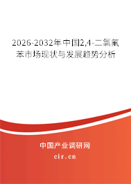 2026-2032年中國2,4-二氯氟苯市場現(xiàn)狀與發(fā)展趨勢分析