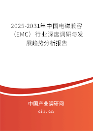 2025-2031年中國電磁兼容(EMC)行業(yè)深度調(diào)研與發(fā)展趨勢分析報告 2025-2031年中國電磁兼容(EMC)行業(yè)深度調(diào)研與發(fā)展趨勢分析報告