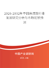 2026-2032年中國(guó)合成酸行業(yè)發(fā)展研究分析與市場(chǎng)前景預(yù)測(cè) 2026-2032年中國(guó)合成酸行業(yè)發(fā)展研究分析與市場(chǎng)前景預(yù)測(cè)