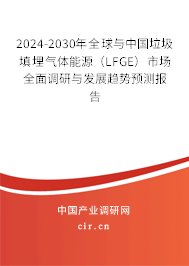 2024-2030年全球與中國垃圾填埋氣體能源(LFGE)市場全面調(diào)研與發(fā)展趨勢預(yù)測報(bào)告 2024-2030年全球與中國垃圾填埋氣體能源(LFGE)市場全面調(diào)研與發(fā)展趨勢預(yù)測報(bào)告