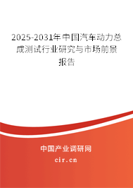 2025-2031年中國汽車動(dòng)力總成測試行業(yè)研究與市場前景報(bào)告