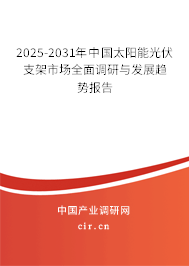 2025-2031年中國太陽能光伏支架市場全面調(diào)研與發(fā)展趨勢報告