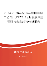2024-2030年全球與中國(guó)碳酸二乙酯(DEC)行業(yè)發(fā)展深度調(diào)研與未來(lái)趨勢(shì)分析報(bào)告 2024-2030年全球與中國(guó)碳酸二乙酯(DEC)行業(yè)發(fā)展深度調(diào)研與未來(lái)趨勢(shì)分析報(bào)告