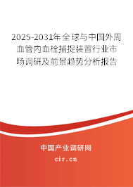 2025-2031年全球與中國(guó)外周血管內(nèi)血栓捕捉裝置行業(yè)市場(chǎng)調(diào)研及前景趨勢(shì)分析報(bào)告
