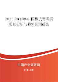 2025-2031年中國(guó)橡皮膏發(fā)展現(xiàn)狀分析與趨勢(shì)預(yù)測(cè)報(bào)告
