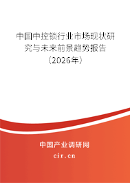 中國中控鎖行業(yè)市場現(xiàn)狀研究與未來前景趨勢報告(2026年) 中國中控鎖行業(yè)市場現(xiàn)狀研究與未來前景趨勢報告(2026年)