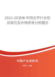 2023-2029年中國吉平行業(yè)現(xiàn)狀研究及市場前景分析報告