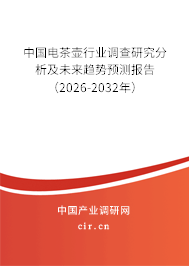中國電茶壺行業(yè)調查研究分析及未來趨勢預測報告（2025-2031年）