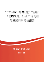 2025-2031年中國丁二酸酐（琥珀酸酐）行業(yè)市場調(diào)研與發(fā)展前景分析報告
