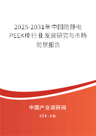2025-2031年中國防靜電PEEK棒行業(yè)發(fā)展研究與市場前景報告 2025-2031年中國防靜電PEEK棒行業(yè)發(fā)展研究與市場前景報告