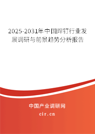 2025-2031年中國焊釘行業(yè)發(fā)展調(diào)研與前景趨勢分析報告 2025-2031年中國焊釘行業(yè)發(fā)展調(diào)研與前景趨勢分析報告