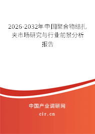 2024-2030年中國聚合物結(jié)扎夾市場研究與行業(yè)前景分析報告