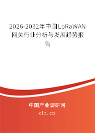 2026-2032年中國(guó)LoRaWAN網(wǎng)關(guān)行業(yè)分析與發(fā)展趨勢(shì)報(bào)告