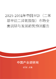 2025-2031年中國MDI（二苯基甲烷二異氰酸酯）市場全面調(diào)研與發(fā)展趨勢預(yù)測報(bào)告