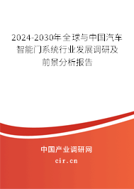 2024-2030年全球與中國汽車智能門系統(tǒng)行業(yè)發(fā)展調(diào)研及前景分析報(bào)告