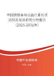 中國(guó)鐵路車輛設(shè)備行業(yè)現(xiàn)狀調(diào)研及發(fā)展趨勢(shì)分析報(bào)告（2025-2031年）
