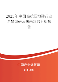 2025年中國高抗壓地磚行業(yè)全景調(diào)研及未來趨勢分析報告 2025年中國高抗壓地磚行業(yè)全景調(diào)研及未來趨勢分析報告