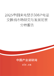 2023中國來電顯示308P電話交換機(jī)市場(chǎng)研究與發(fā)展前景分析報(bào)告