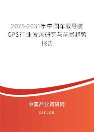 2025-2031年中國車載導航GPS行業(yè)發(fā)展研究與前景趨勢報告
