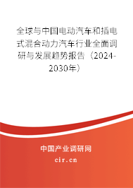 全球與中國電動汽車和插電式混合動力汽車行業(yè)全面調(diào)研與發(fā)展趨勢報(bào)告（2024-2030年）