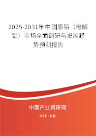 2025-2031年中國(guó)原鋁（電解鋁）市場(chǎng)全面調(diào)研與發(fā)展趨勢(shì)預(yù)測(cè)報(bào)告