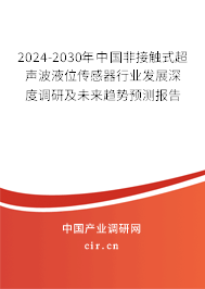 2024-2030年中國(guó)非接觸式超聲波液位傳感器行業(yè)發(fā)展深度調(diào)研及未來(lái)趨勢(shì)預(yù)測(cè)報(bào)告