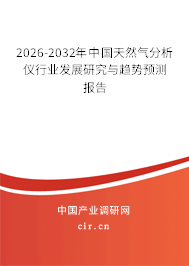2026-2032年中國天然氣分析儀行業(yè)發(fā)展研究與趨勢預(yù)測報告