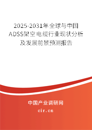 2025-2031年全球與中國(guó)ADSS架空電纜行業(yè)現(xiàn)狀分析及發(fā)展前景預(yù)測(cè)報(bào)告