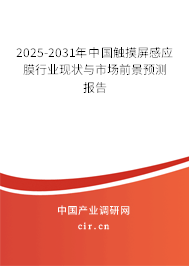 2025-2031年中國觸摸屏感應(yīng)膜行業(yè)現(xiàn)狀與市場前景預(yù)測報告