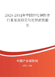 2025-2031年中國TPE彈性體行業(yè)發(fā)展研究與前景趨勢報(bào)告