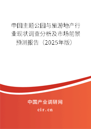 中國主題公園與旅游地產(chǎn)行業(yè)現(xiàn)狀調(diào)查分析及市場前景預(yù)測報(bào)告（2025年版）