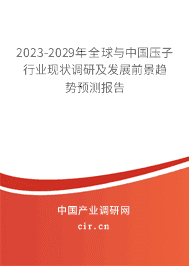 2023-2029年全球與中國壓子行業(yè)現(xiàn)狀調(diào)研及發(fā)展前景趨勢預(yù)測報告