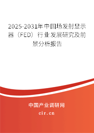 2025-2031年中國場發(fā)射顯示器（FED）行業(yè)發(fā)展研究及前景分析報(bào)告