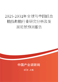 2025-2031年全球與中國低血糖指數(shù)糖行業(yè)研究分析及發(fā)展前景預(yù)測報告