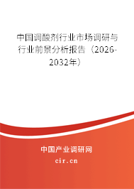 中國調(diào)酸劑行業(yè)市場調(diào)研與行業(yè)前景分析報告（2026-2032年）